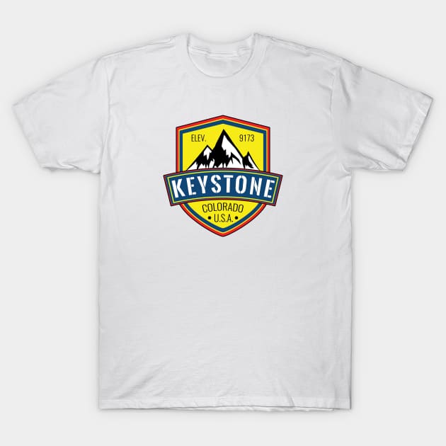 Skiing Keystone Colorado Ski Snowboarding T-Shirt by heybert00